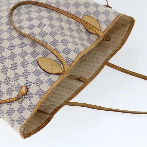 LOUIS VUITTON Damier Azur Neverfull MM Tote Bag - Picture 6 of 16